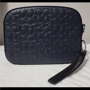 Coach Signature Leather Camera Bag
